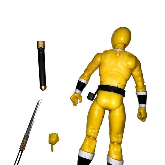New Power Rangers Tideus Yellow Lightning Collection Alien Ranger Aquitar Figure - Picture 6 of 8